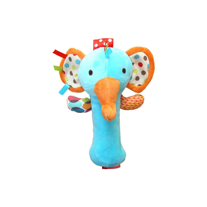 Newborn Baby Hand Stick Cartoon Animal Hand Stick With Rattle BB Stick
