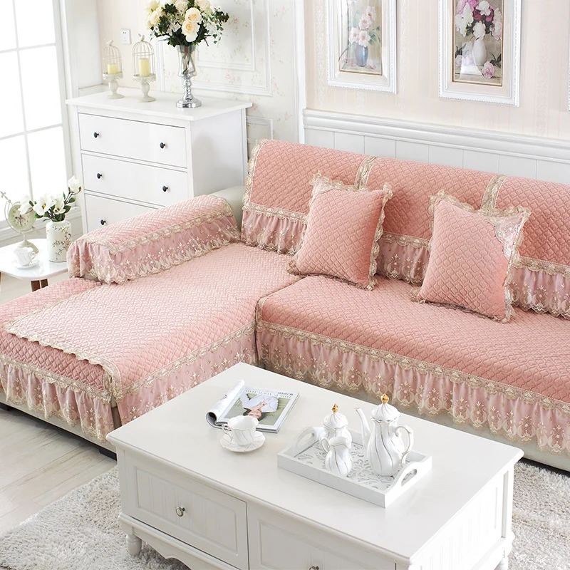 Nigikala Grade Plush Anti Slip Sofa Cover Sofa Cover Full Cover Autumn and Winter European Sofa Cushion