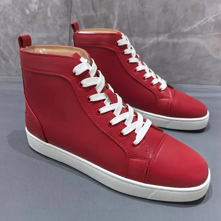 Gentleman's Prom Party  Shoes Red Bottom Round Toe Red Shoes VOCOSI VOCOSI