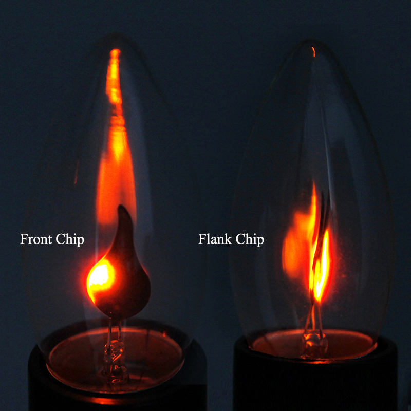 Tegooe LED Flame Effect Candle Light Bulb