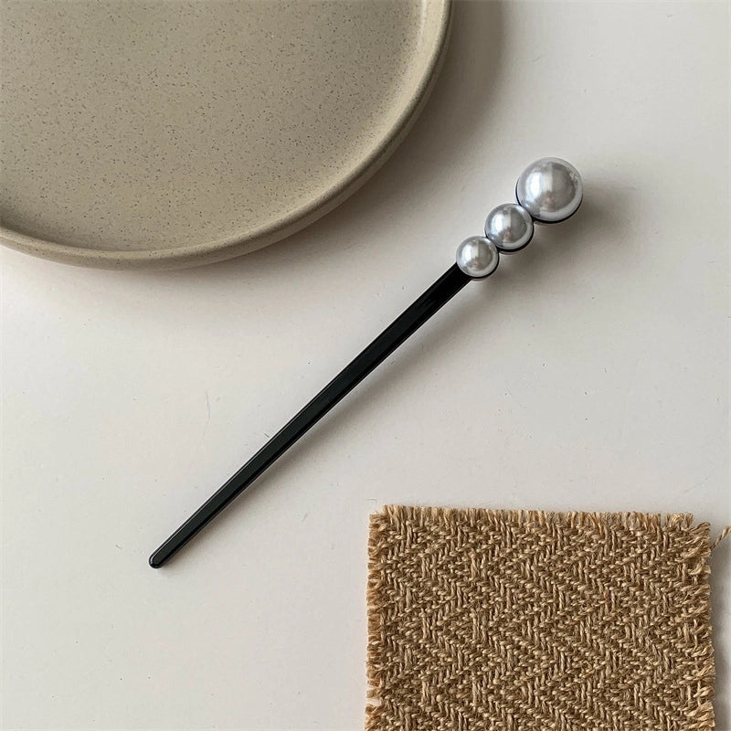 Women’s Casual Minimalist Geometric Acetic Acid Sheets Pearl Hair Sticks