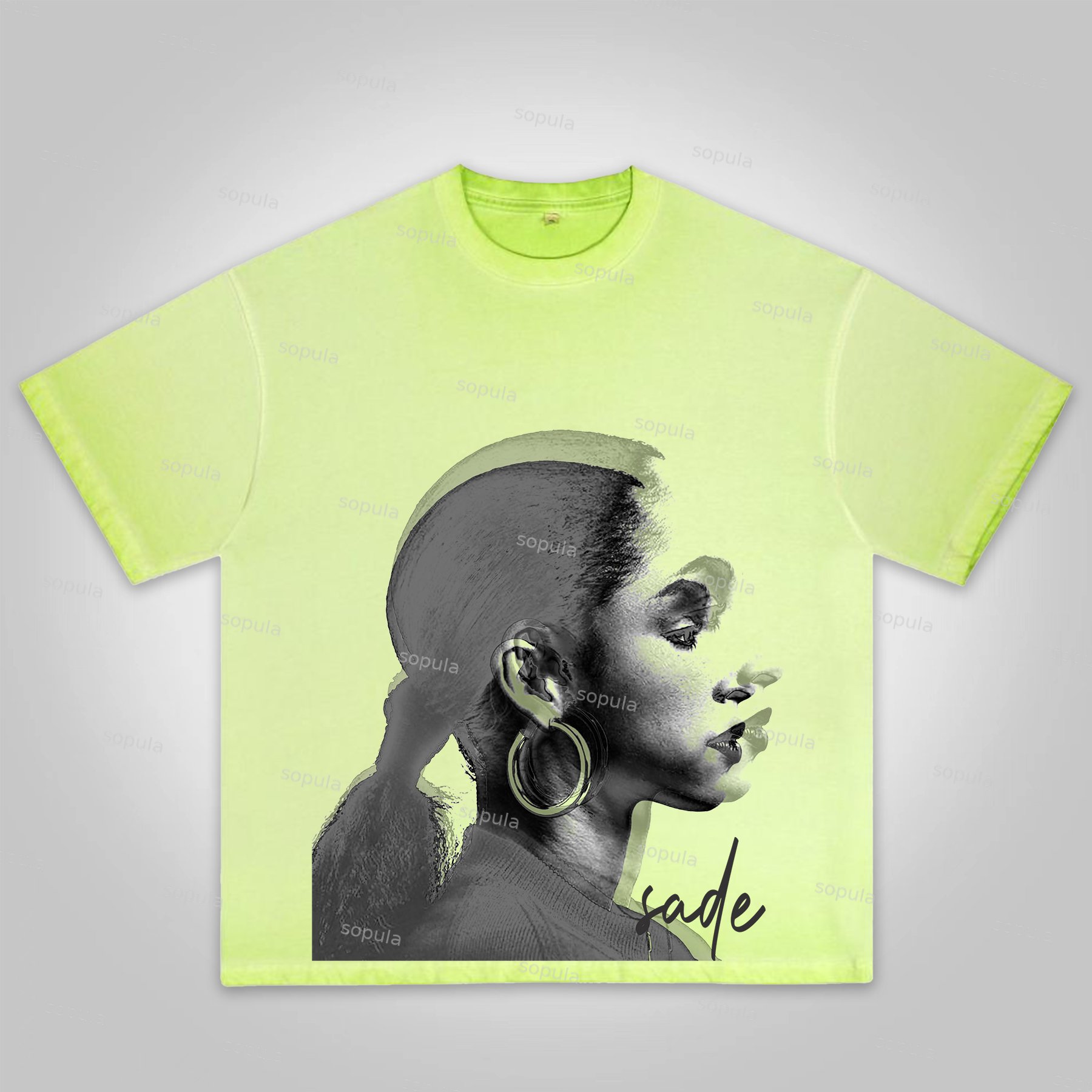 Sopula Vintage Sade Adu Print Washed T-shirt