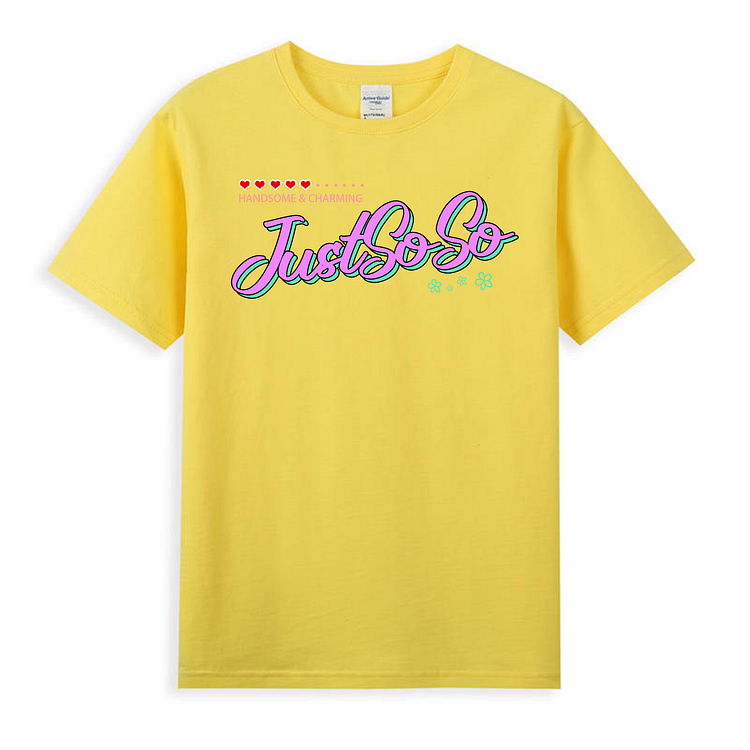 Unisex Just Soso Shirts Yellow