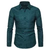 Men's Slim Floral Fashion Business Casual Shirt
