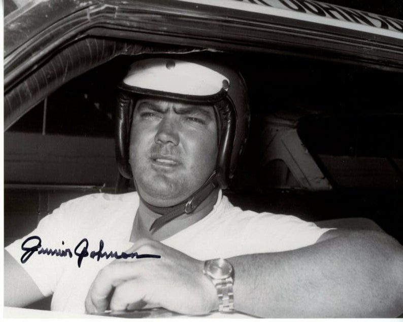 Junior johnson signed autographed nascar Photo Poster painting