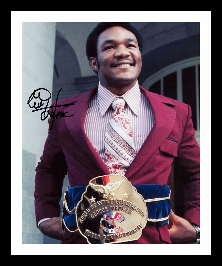 George Foreman Autographed Signed & Framed Photo Poster painting