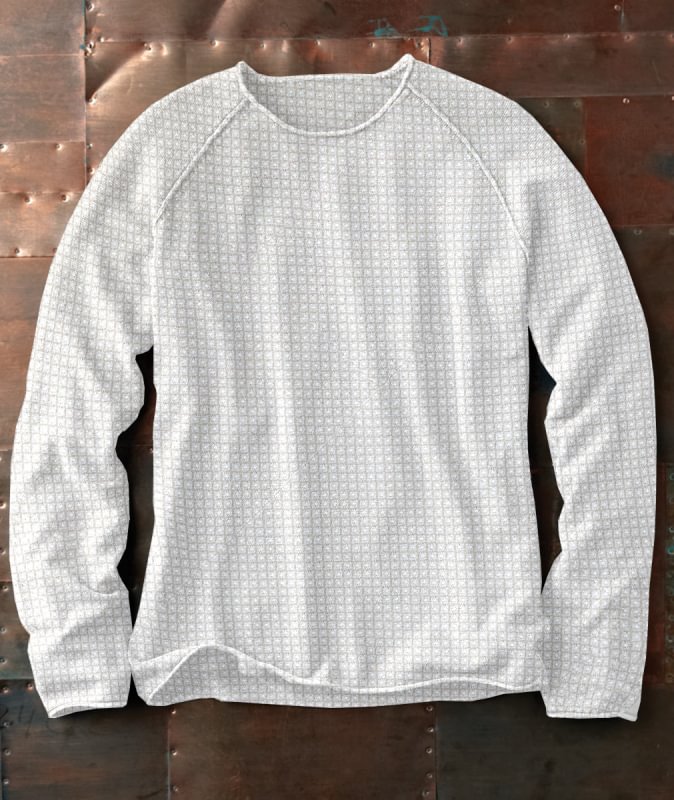 Men's Casual Fashion Long Sleeve Waffle Top