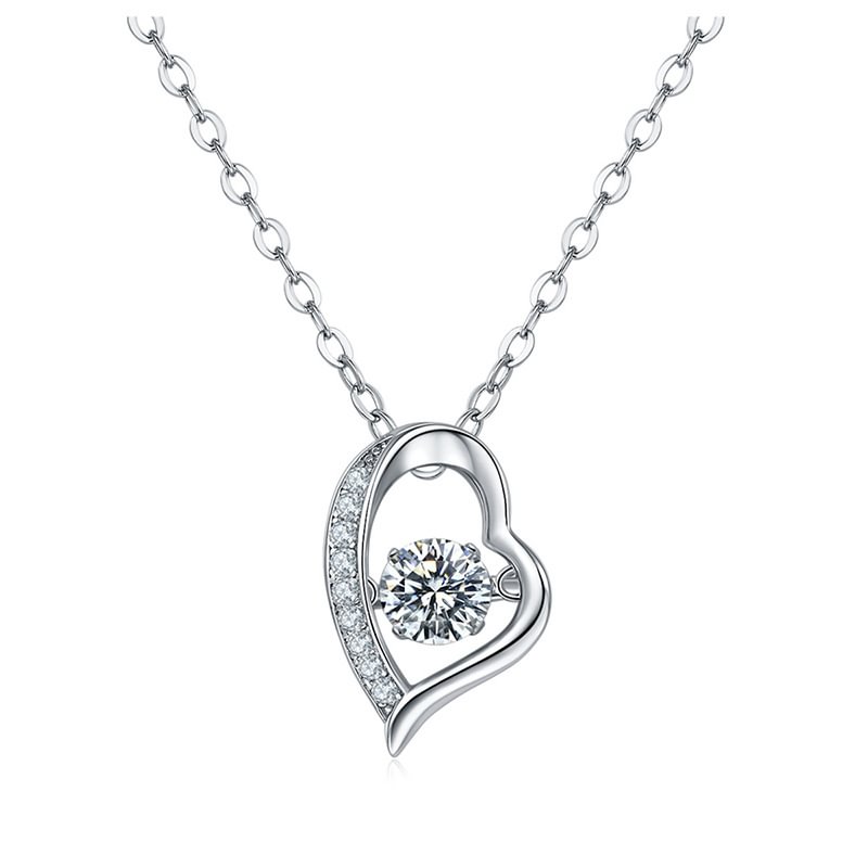 Moissanite Diamonds 0.5ct Round Cut Necklaces