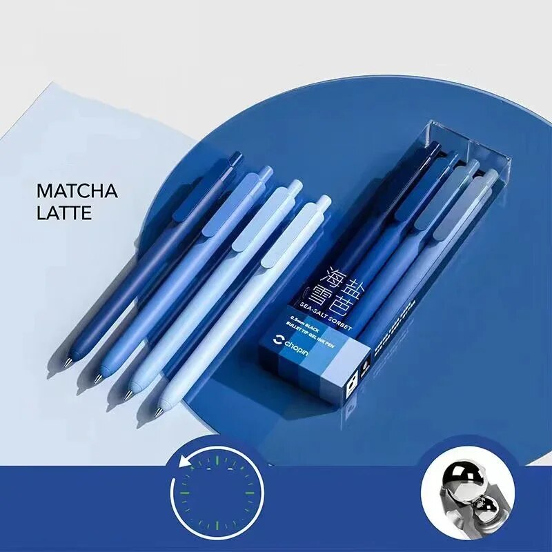 Journalsay 4 Pcs/set Origin Series Candy Color Gel Pen 0.5mm Black Quick Drying