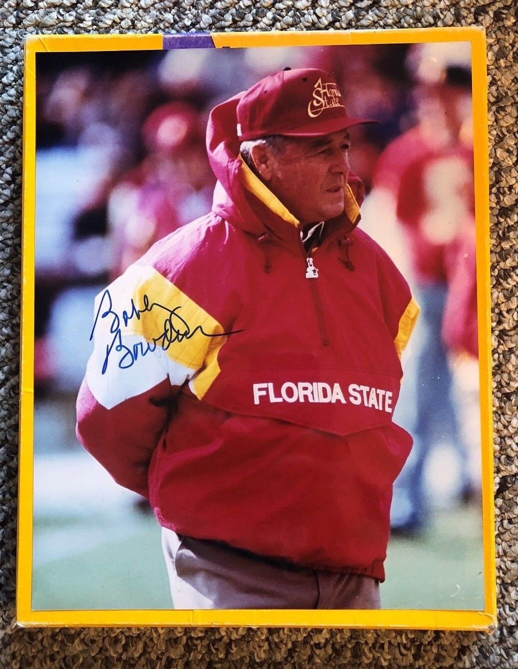 BOBBY BOWDEN SIGNED 11 X 14 Photo Poster painting W/COA IN PERSON AUTOGRAPH FSU SEMINOLES