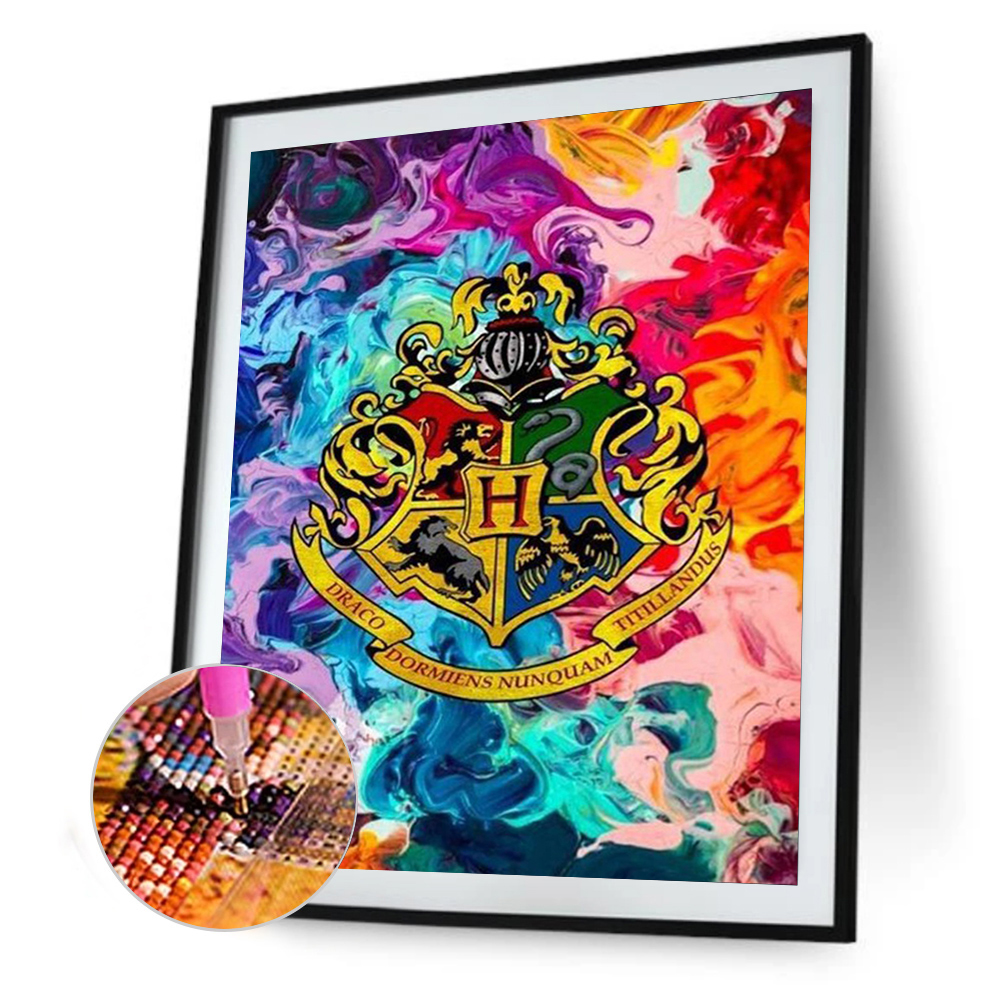 

Harry Potter Badge - Round/Square Drill Diamond Painting, 30*40, 501 Original