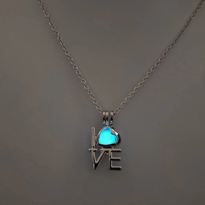 Luminous Hollow Diy Cage Christmas Tree Women’s Necklace