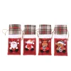 12PCS Christmas Gift Packaging Snowman Wine Bottle Decor Bags