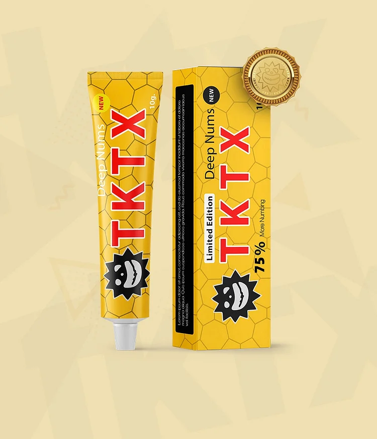 10 Pieces Yellow TKTX 75% More 0.35oz/10g