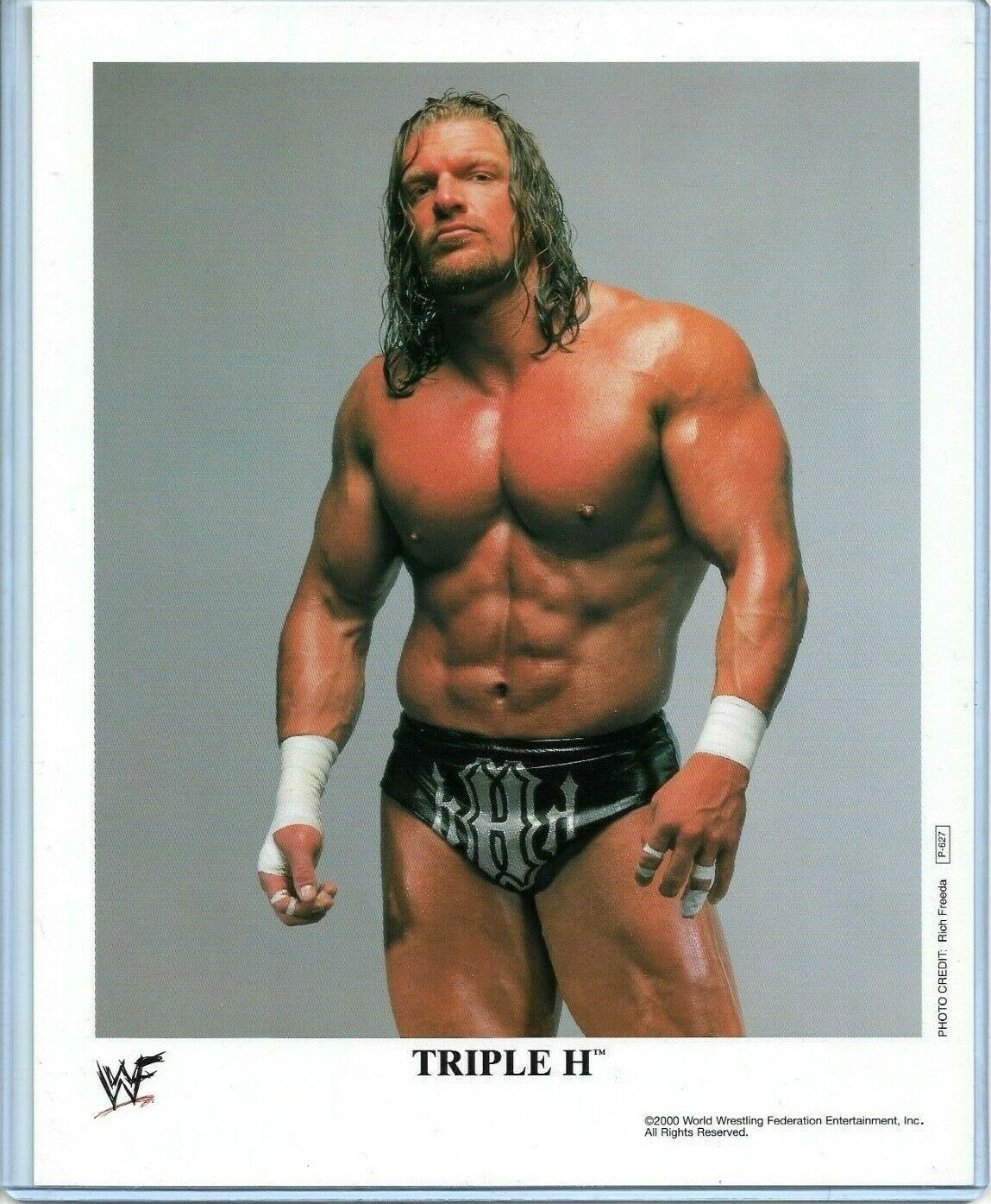 WWE TRIPLE H P-627 OFFICIAL LICENSED AUTHENTIC ORIGINAL 8X10 PROMO Photo Poster painting RARE