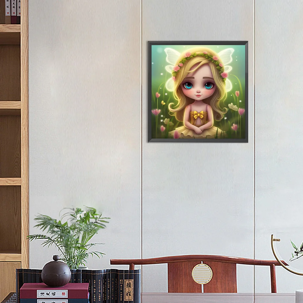 Diamond Painting - Full Round Drill - Elf Girl(Canvas|30*30cm)