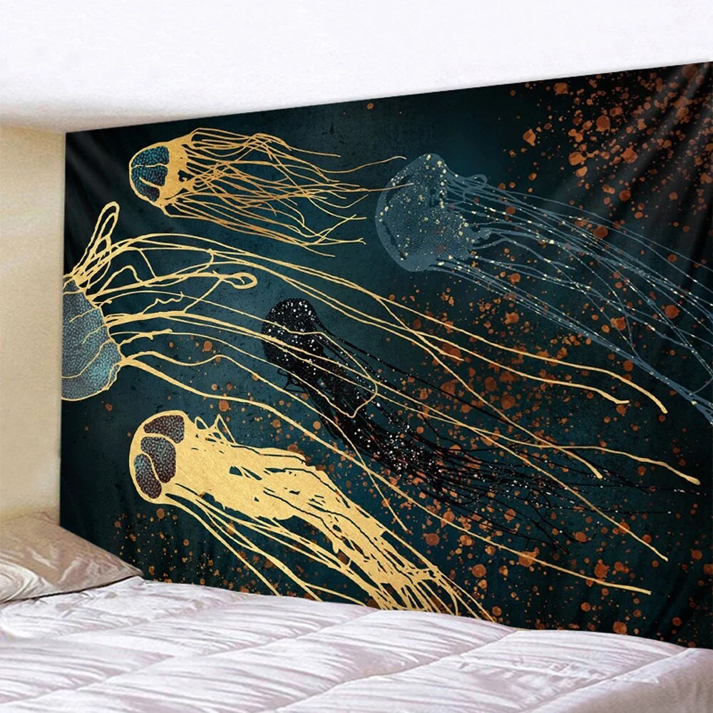 Nigikala and whale home decoration tapestry psychedelic scene wall hanging Bohemian decorative Mandala Hippie Yoga mattress sheet