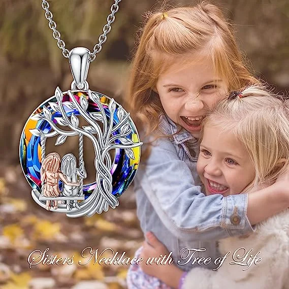 Last Day 49% OFF--🎁Tree of Life Sisters Necklace