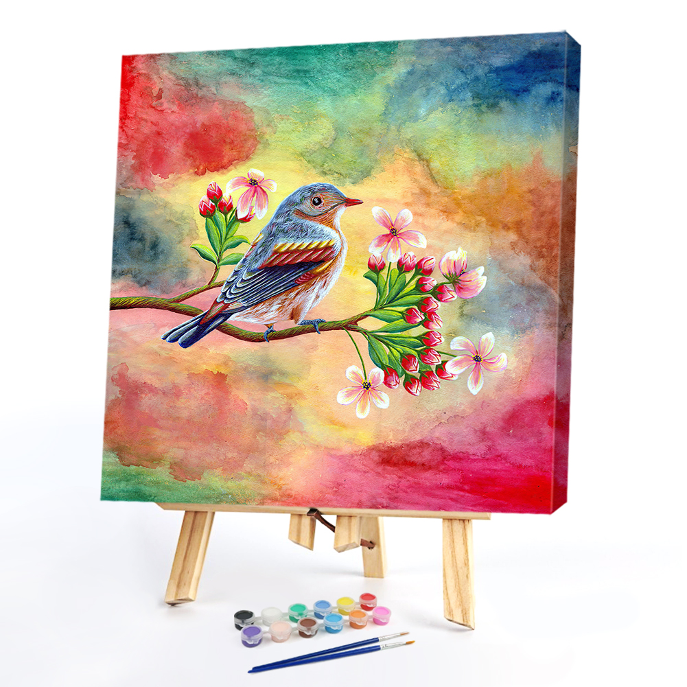 

20*20CM - Paint By Numbers - Cute Bird, 501 Original