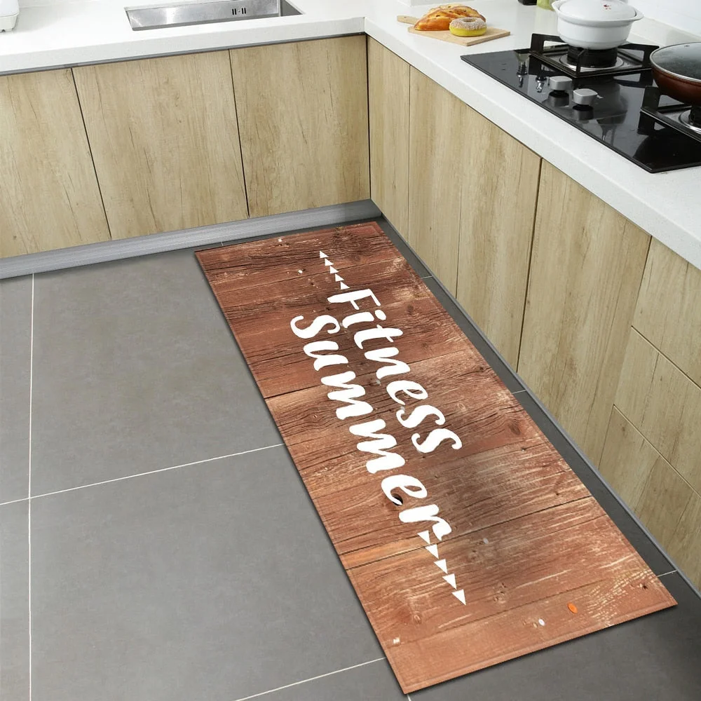 Nordic Kitchen Floor Mat Home Entrance Doormat Bedroom Living Room Decoration Long Carpet Hallway Balcony Bathroom Anti-Slip Rug
