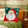 Christmas-DIY Latch Hook Rug Pillowcase Kits 43*43cm