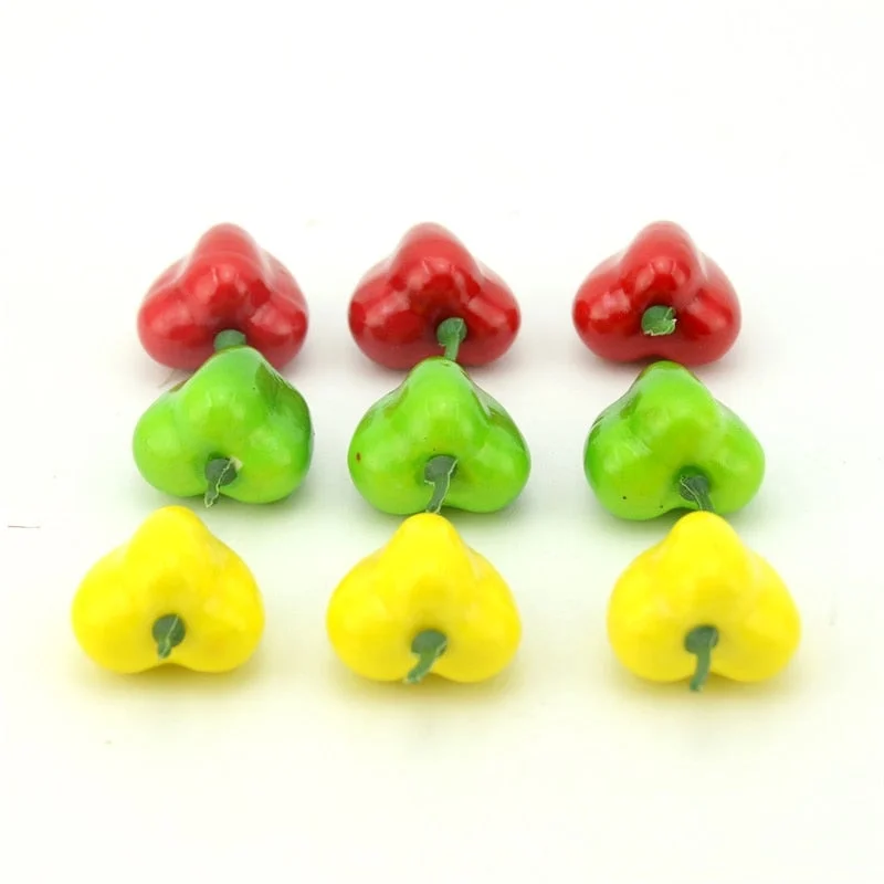 10pcs Artificial Fake Fruits and Vegetables Foam Red Chili For Wedding Decoration Scrapbooking Simulation  Fake Flowers