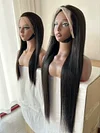 13x4 Full Lace Frontal Wig straight Wig 20/30inches black Hair Pre Plucked Human Hair Wig