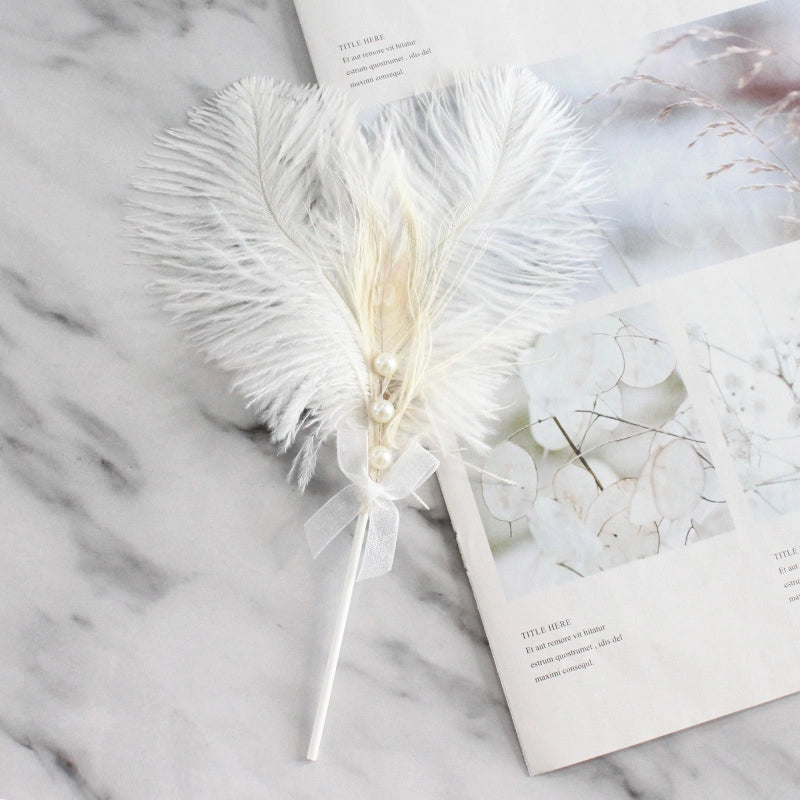 Minimalist Classic Style Feather Cloth Holiday Daily Cake Decorating Supplies