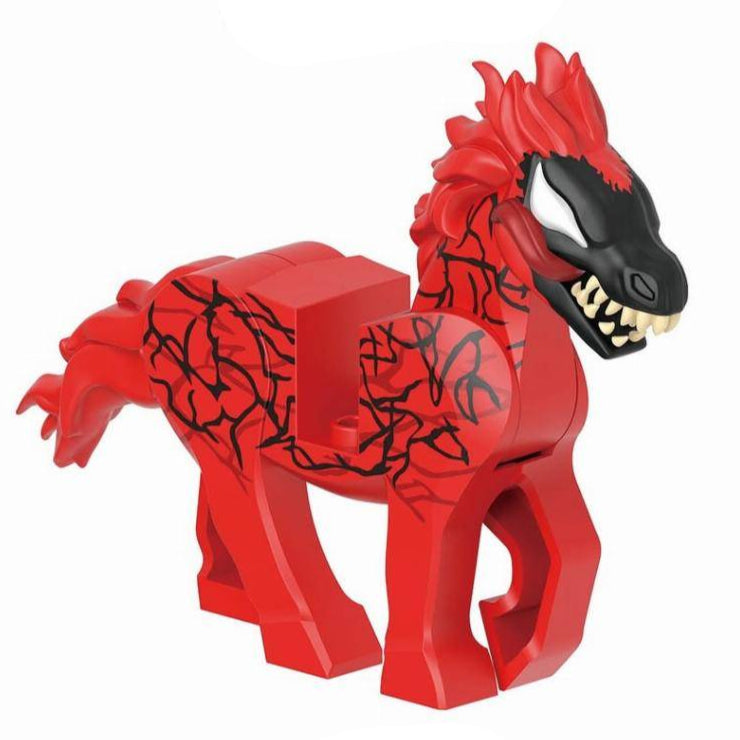 Carnage Horse (Venom) Custom Marvel Superhero Minifigure Minifigure Bricks monstertoys