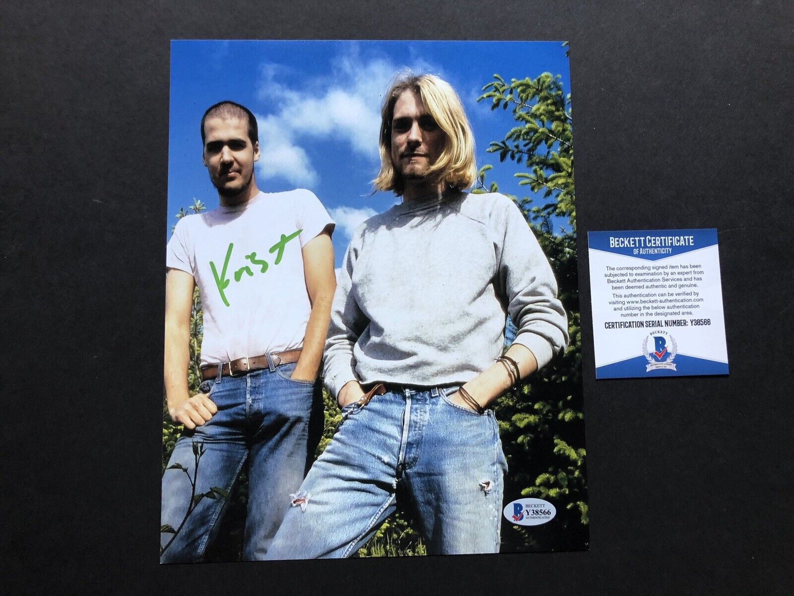 Krist Novoselic signed autographed Nirvana Cobain 8x10 Photo Poster painting Beckett BAS coa