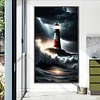 (40*70cm)Lighthouse - Round Partial AB Drill Diamond Painting