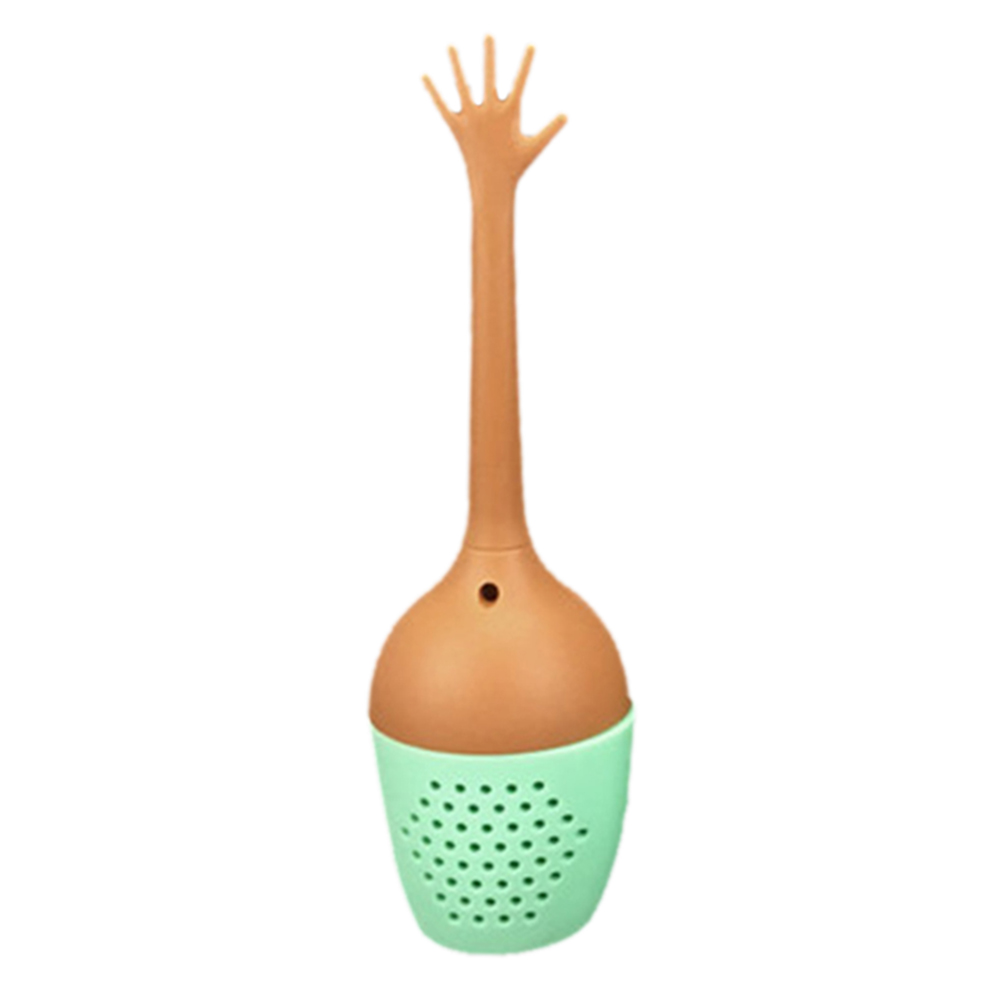 

Funny Hand Gestures Tea Strainer Silicone Herbal Spice Coffee Tea Filter, 501 Original