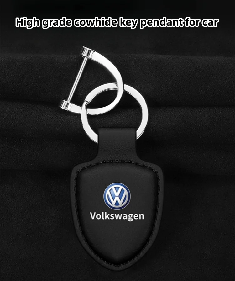 High-end genuine leather car key pendant with car LOGO