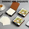 Diamond Painting PU Gnome Notecard Box with 160 Sheets Paper Note Holder