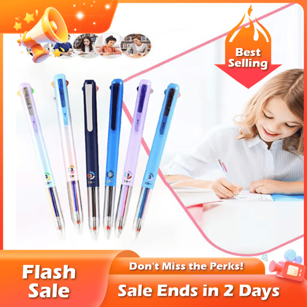 Flash Sale⚡ 50K+ SOLD! Almost Gone-💥6 PCS Multicolor Pen, 3-in-1 18 Colors,Best Gifts