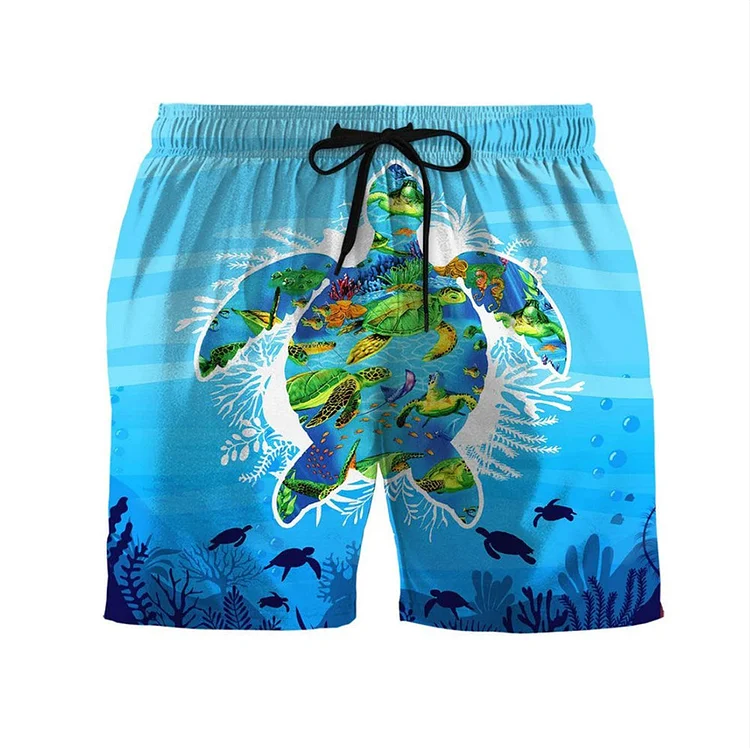 Men's Casual Ocean Beach Shorts-Annaletters