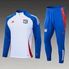 2024/2025 Lyon Half-Pull Training Suit White Football Shirt 1:1 Thai Quality