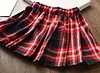 Kid Baby Girl Fashion White Plaid Skirt Set