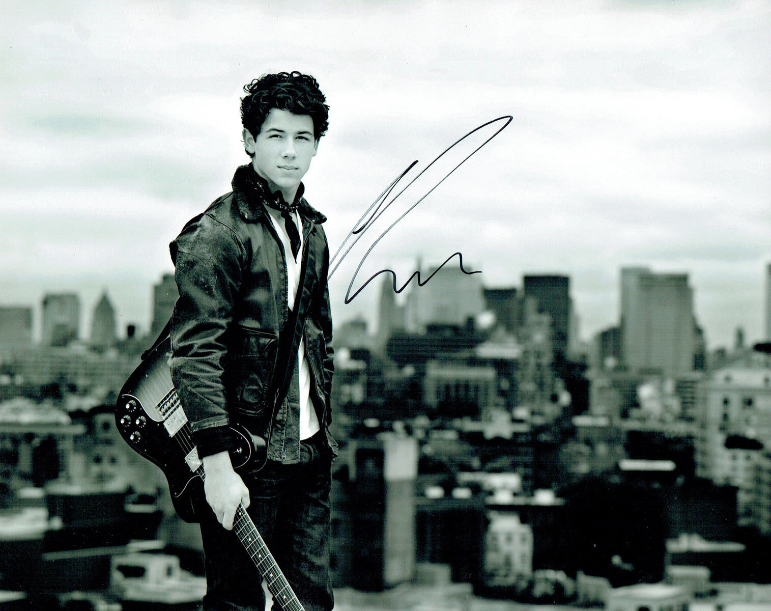 Nick JONAS Brothers Singer SIGNED Autograph 10x8 Photo Poster painting AFTAL COA