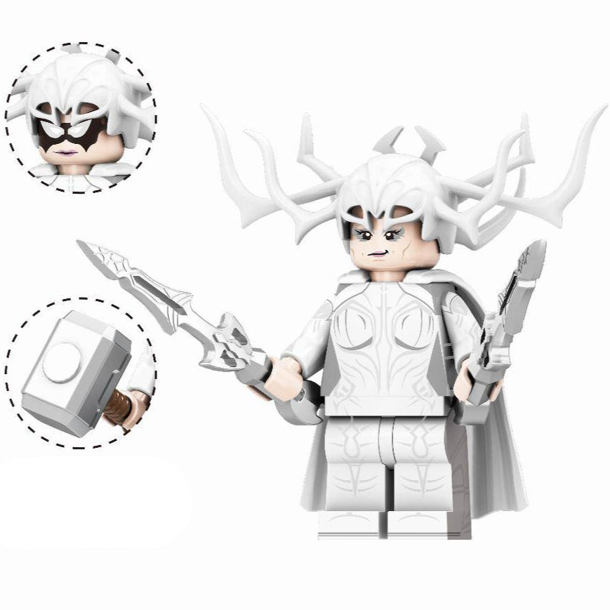 Hela (What If...?) Custom Marvel Superhero Minifigure Minifigure Bricks monstertoys
