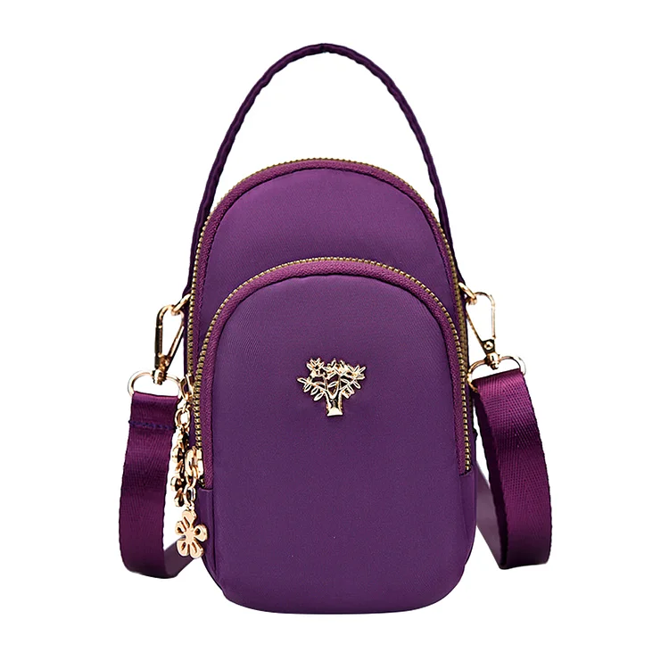 Women Crossbody Bags Fashion Mobile Phone Bag Portable for Vacation (Purple)