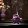 Colored glaze incense burner Suan ni burner home decoration accessories incense burner incense burner tea set decoration atmosphere incense burner