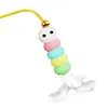 Interactive Cat Hanging Toys USB Charging Self-Play Pet Chase Toy Swing Feather Auto-Rebound Cat-Teasing Tool for Relieve Boredom Burn Energy