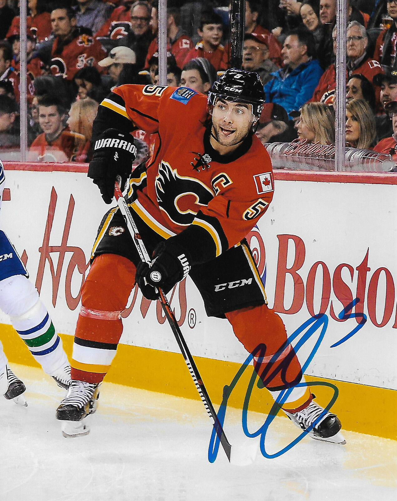 Calgary Flames Mark Giordano Autographed Signed 8x10 NHL Photo Poster painting COA E