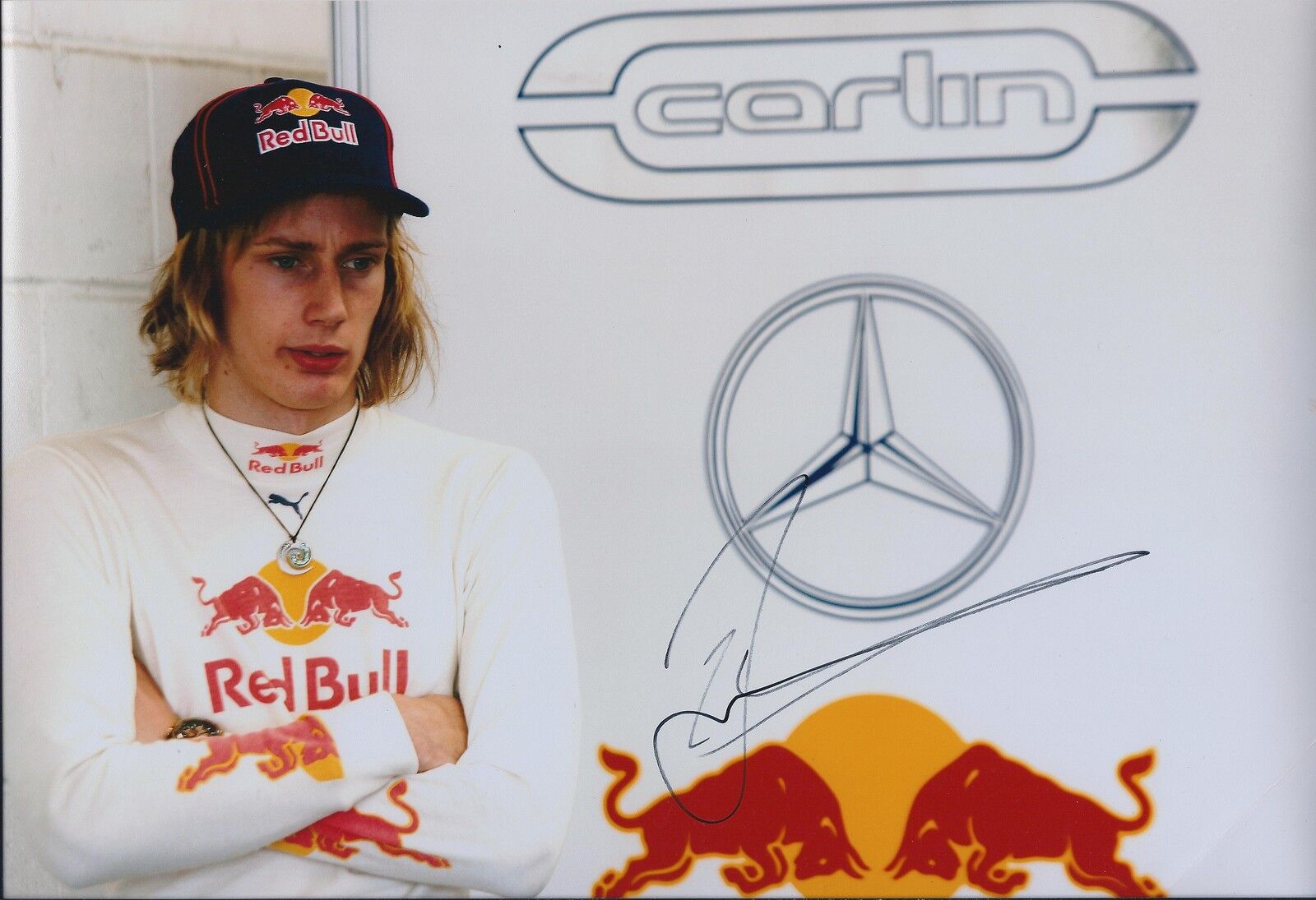 Brendon HARTLEY Signed 12x8 Red Bull Junior Driver F1 Photo Poster painting Autograph AFTAL COA