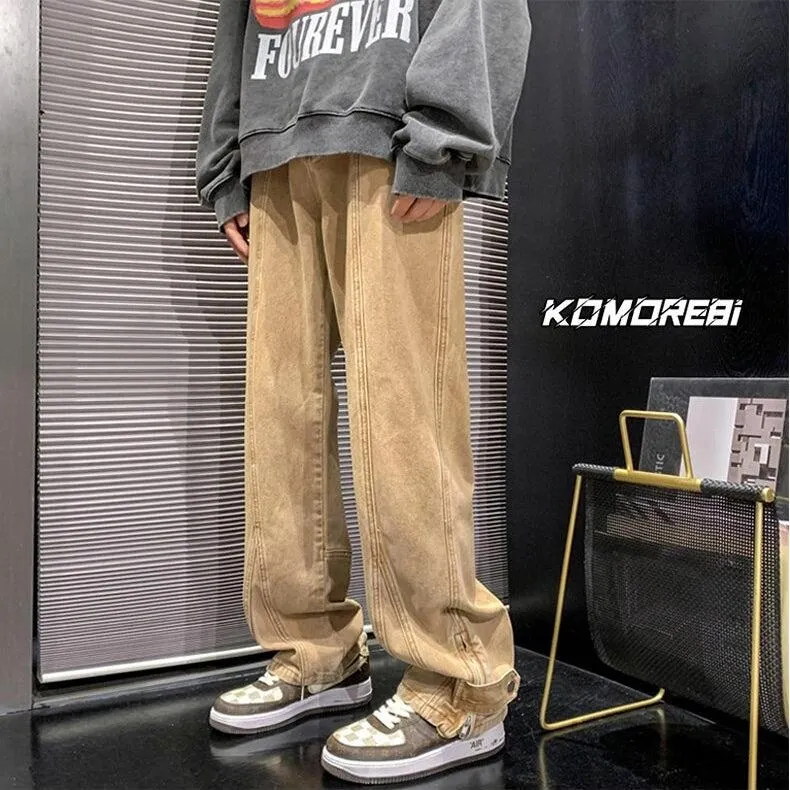 Brownm Leg Baggy Jeans