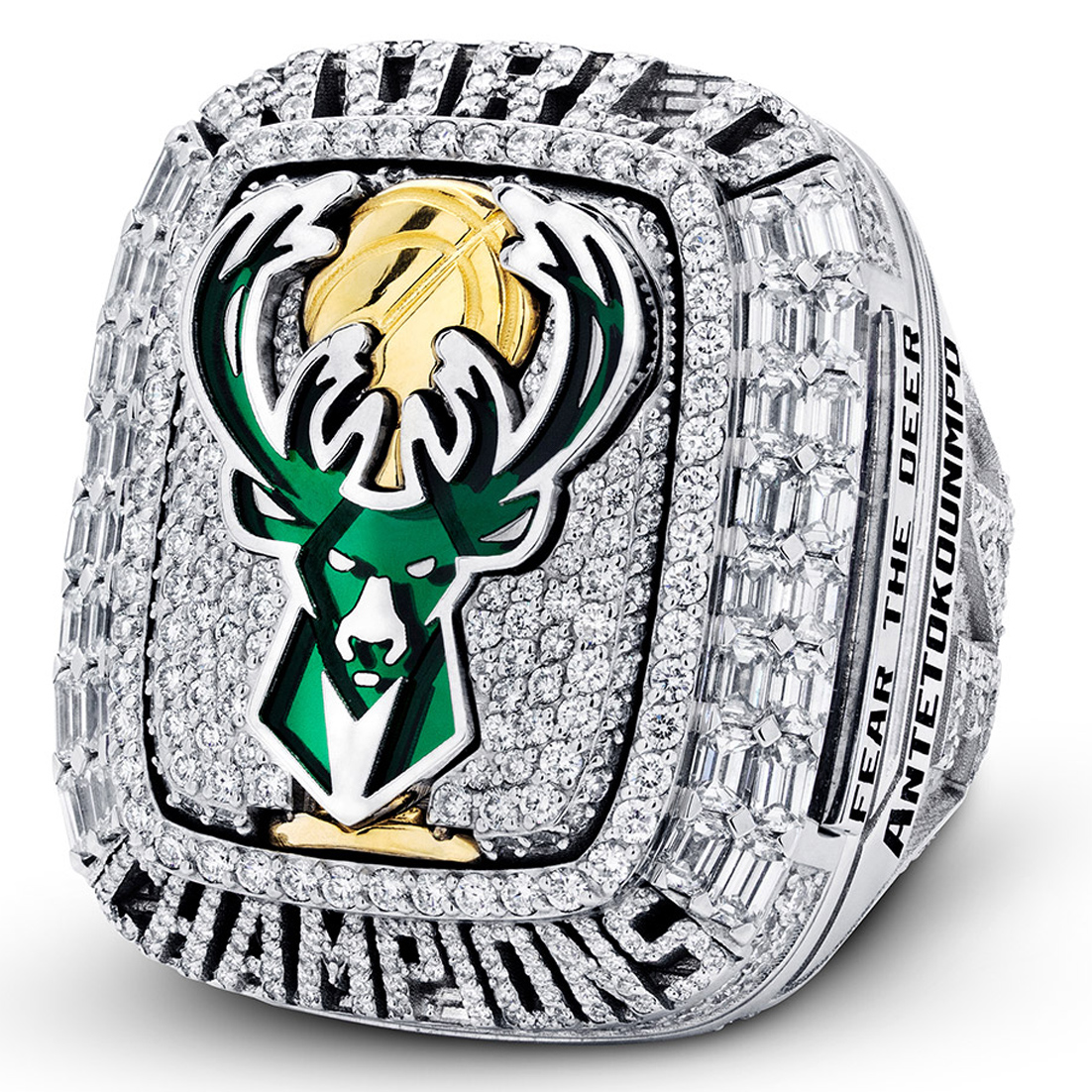 Milwaukee Bucks NBA Championship Ring and Pendant Replica Set (2021) - –  Rings For Champs