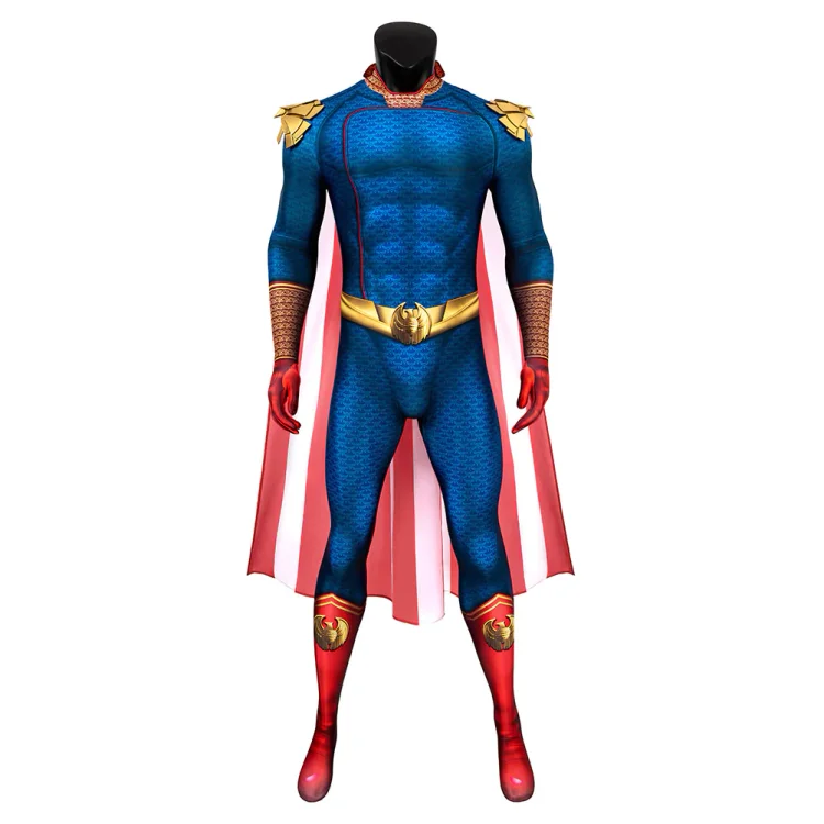 The Boys 3 Homelander Cosplay Costume Jumpsuit Cloak Outfits Halloween Carnival Suit