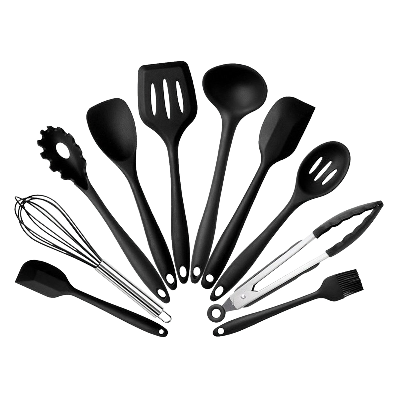 

Kitchen Cooking Utensil Set 10 Piece Heat Resistant Cookware (BPA Free), 501 Original