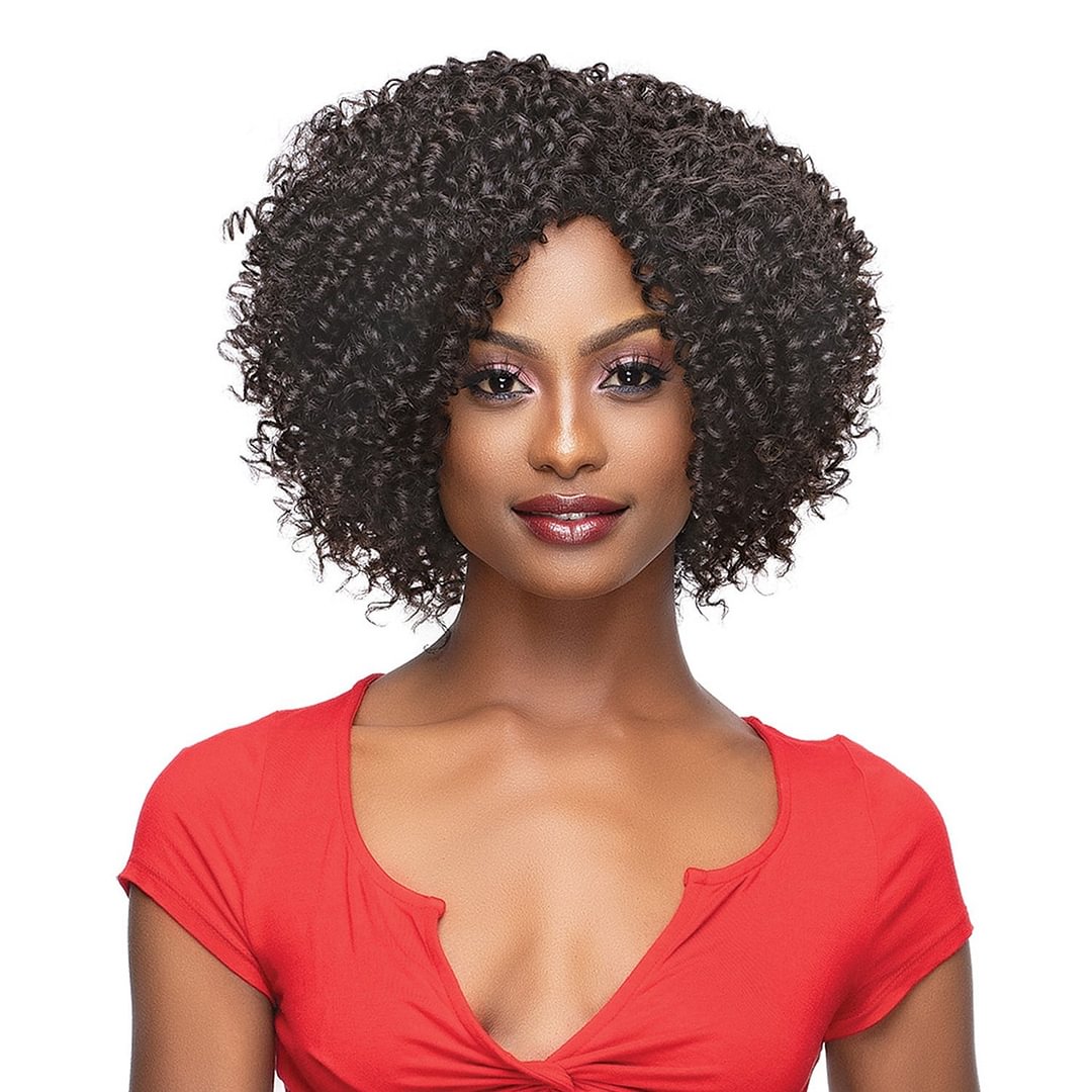 Janet Collection Natural Curly Premium Synthetic Wig - Natural Afro Oren US Mall Lifes